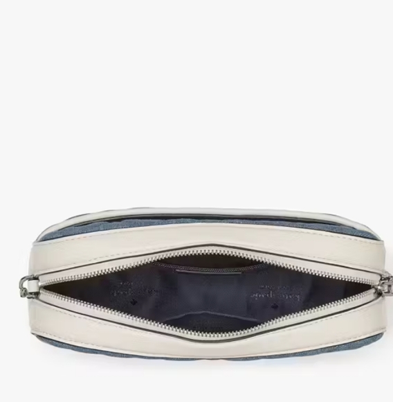 Kate Spade-Carey Denim Camera Crossbody Bag (Blue / White 💙🤍) - Picture 3 of 13